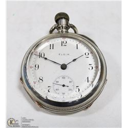 ELGIN 18 SIZE, 17 JEWEL DATES TO 1911 POCKET WATCH