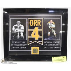 BOBBY ORR #4 BOSTON BRUINS FRAMED PICTURE W/BOSTON