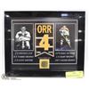 Image 1 : BOBBY ORR #4 BOSTON BRUINS FRAMED PICTURE W/BOSTON