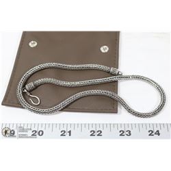 BYZANTINE ANTIQUE SOLID SILVER 925 MENS CHAIN 16"