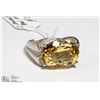 Image 1 : 10) CITRINE TOPAZ LIGHT YELLOW STERLING SILVER.925