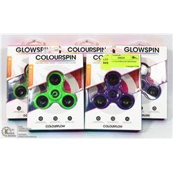 LOT OF 5 COLOURFLOW SPINNERS