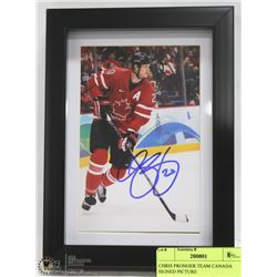 CHRIS PRONGER TEAM CANADA SIGNED PICTURE
