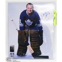 JOHNNY BOWER HOF 76 SIGNED PICTURE W/COA.