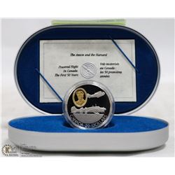 THE ANSON AND THE HARVARD $20 CANADIAN 1 TROY