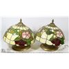 Image 1 : STAINGLASS STYLE WALL SCONCES.