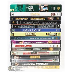BOX OF OVER 20 DVD'S INCL. V FOR VENDETTA,