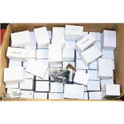 BOX OF APPROX 80 ASSORTED ADAPTORS 12V/50 AMP