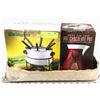 Image 1 : HOT CHOCOLATE POT AND 11 PC FONDUE SET