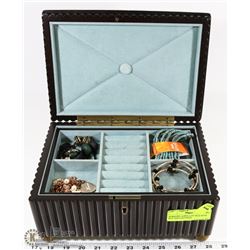 BOMBAY JEWELLERY BOX WITH KEY AND CONTENTS