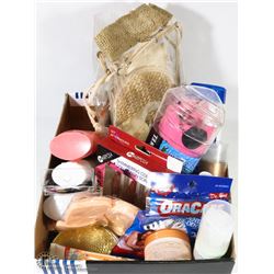 BOX W/NEW PRODUCTS INCL. FACIAL & BODY