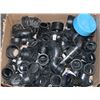 Image 1 : BOX OF PVC PLUMBING CONNECTORS, ELBOWS ETC