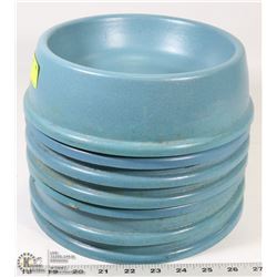 LOT OF 7 PET DISHES