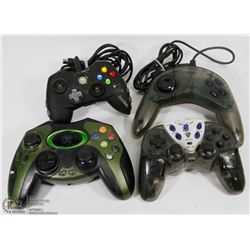 BOX OF 4 GAMING CONTROLLERS
