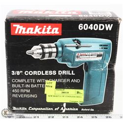 NEW MAKITA 3/8" CORDLESS DRILL