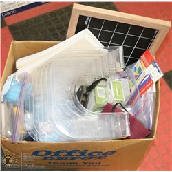 BOX OF ASSORTED OFFICE SUPPLIES