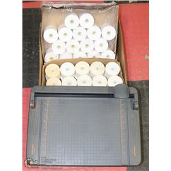 LARGE LOT OF REGISTER CASH ROLLS (2 SIZES) AND