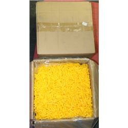 2 CASES WITH 10,000 YELLOW PLASTIC PLUGS