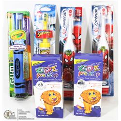 BAG OF 4 CHILDRENS ELECTRIC TOOTHBRUSHES AND