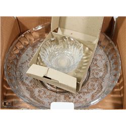 GLASS SERVING PARTY DIP SET. HOME