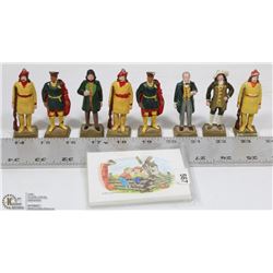 8 LIPTON FAMOUS CANADIAN FIGURINES (RARE) WITH