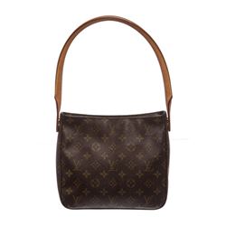 Louis Vuitton Monogram Canvas Leather Looping MM Shoulder Bag