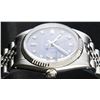 Image 2 : Rolex Stainless Steel Blue Diamond And White Fluted Datejust Mens Wristwatch