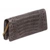 Image 3 : MCM Charcoal Gray Crocodile Clutch Shoulder Bag