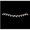 Image 3 : 14.06 ctw Diamond Necklace - 18KT White Gold