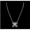 Image 1 : 0.71 ctw Diamond Necklace - 14KT White Gold