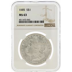 1885 NGC MS63 Morgan Silver Dollar