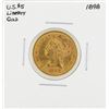 Image 1 : 1898 $5 Liberty Head Half Eagle Gold Coin