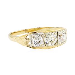 0.80 ctw Diamond Ring - 14KT Yellow Gold