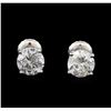 Image 1 : 1.60 ctw Diamond Stud Earrings - 14KT White Gold