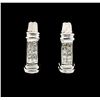 Image 1 : 0.25 ctw Diamond Earrings - 14KT White Gold