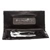 Image 6 : Alessandro Dell'Acqua Black Floral Fabric Clutch Handbag