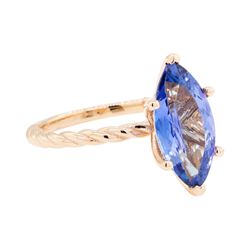 2.70 ctw Tanzanite Ring - 14KT Rose Gold