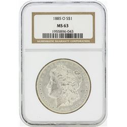 1885-O MS63 NGC Morgan Silver Dollar