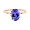 Image 2 : 2.93 ctw Tanzanite Ring - 14KT Rose Gold