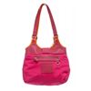 Image 1 : Coach Pink Canvas Leather Trim Shoulder Bag