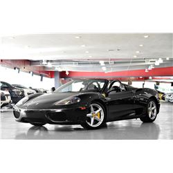2005 Black Ferrari 360 Modena Spider F1 Convertible