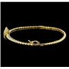 Image 2 : 0.78 ctw Diamond Bangle Bracelet - 14KT Yellow Gold