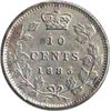 Canada 1885 Obv.5 Silver 10 Cents