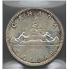 Image 2 : Canada 1965 Small Beads Pointed 5 Silver Dollar ICCS MS64