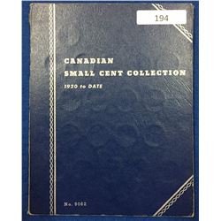 Canada Small Cent Collection 1920 - 1965 - Whitman Folder