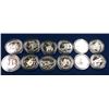 Image 1 : Canada Lot of 12 Commemorative Silver 50 Cent Coins in Capsules