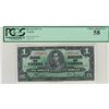 Image 1 : Canada 1937 $1 Banknote PCGS AU58