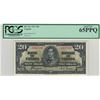 Image 1 : Canada 1937 $20 Banknote PCGS UNC65 PPQ