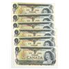 Image 1 : Canada 1973 $1 Banknotes (10 in Sequence)