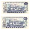 Image 2 : Canada 1971 $10 Banknotes (2 in Sequence)
